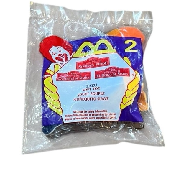 NWT Ty Teenie Beanie Babies McDonalds Lion King Plush Zazu Mint - Picture 1 of 5